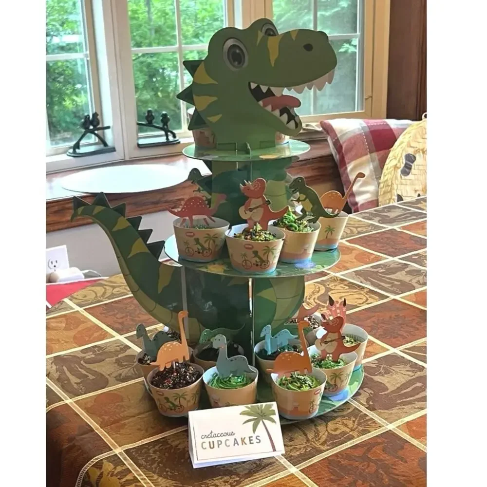 T-Rex Dino Birthday Party Pack: Decor, Favors & Tableware!